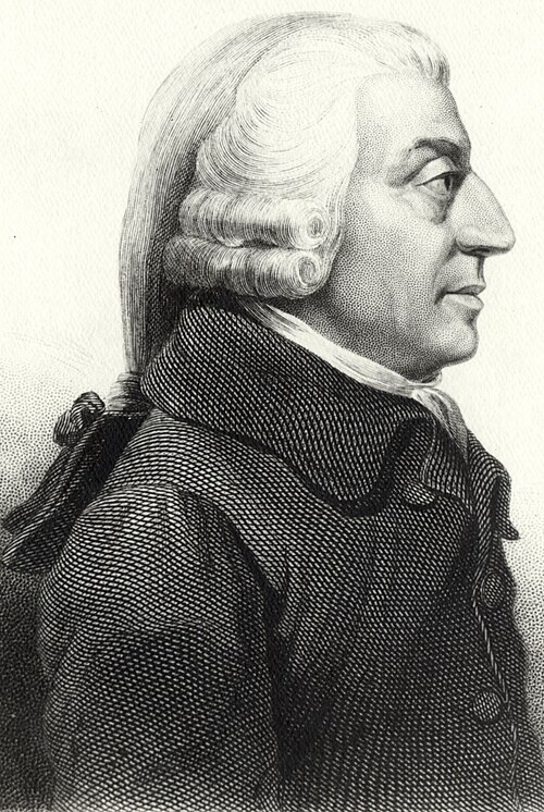 Porträt von Adam Smith