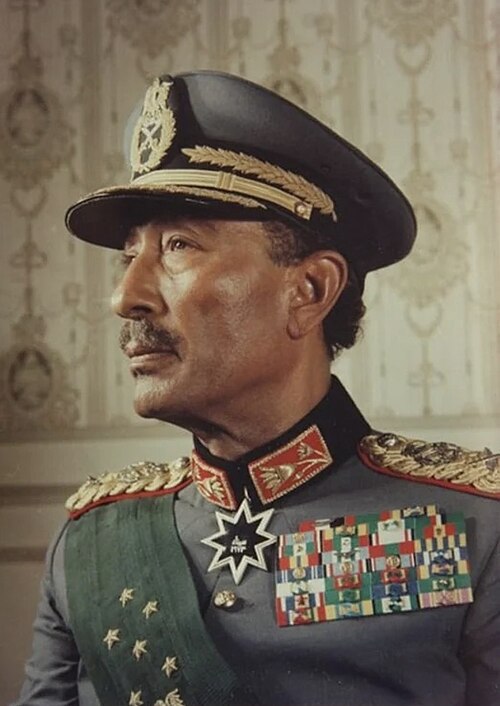 Porträt von Anwar as-Sadat