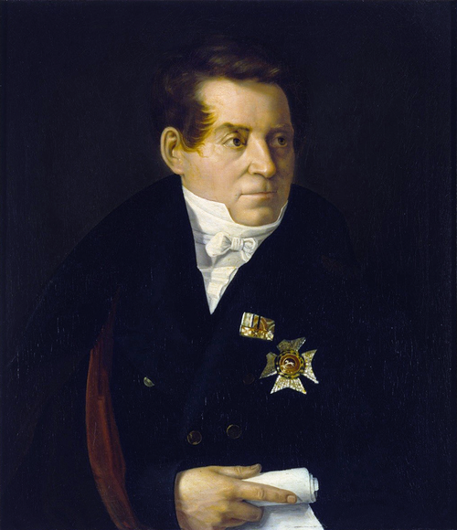 Porträt von August Wilhelm Schlegel