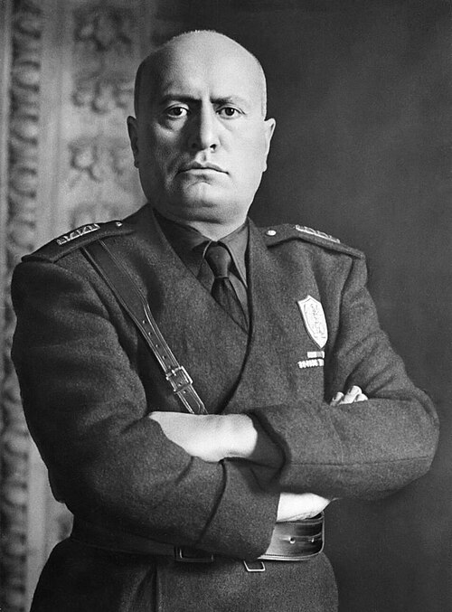 Porträt von Benito Mussolini