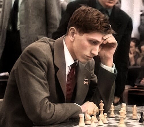Porträt von Bobby Fischer
