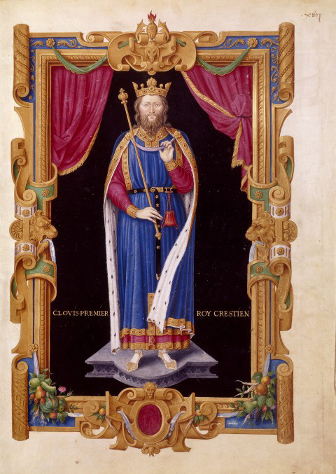 Porträt von Chlodwig I.
