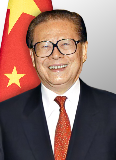 Porträt von Jiang Zemin