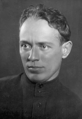 Porträt von Michail Alexandrowitsch Scholochow